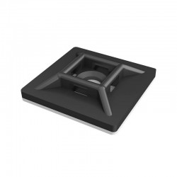 Cleme adezive 28x28 mm, negru